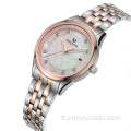 Luxury Mop Dial Quartz Femmes Watch